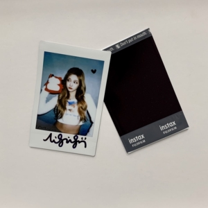 aespa 柳智敏吉赛尔宁艺卓金玟庭亲笔签名拍立得3寸