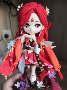 王者荣耀 貂蝉唤灵魅影 超轻粘土q版手办