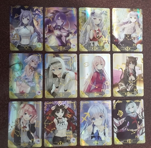 全新无损品相12张全套女神物语pr卡牌十二星座系列