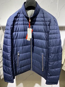 全新大红鹰牌185号男士立领休闲羽绒服夹克外套