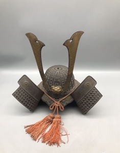 日本昭和时期南部铁器 出世兜 源氏兜 将军头盔 尺寸见图 重