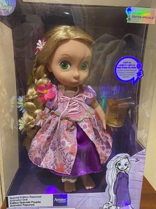 【出售】上海迪士尼正品发光公主芭比娃娃  金丝长发公主乐佩沙