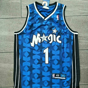 麦迪 tmac 巅峰时期 魔术队暗星 复古球衣 刺绣1号麦迪