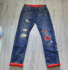 李维斯clot陈冠希初代长寿牛仔裤30-32码李维斯合作款陈