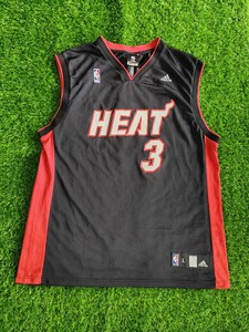 l码 adidas 迈阿密热火队 闪电侠韦德3号球衣,rep