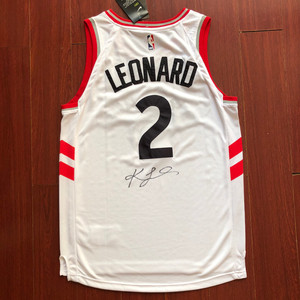 莱昂纳德亲笔签名球衣 伦纳德亲签篮球服 nba猛龙 马刺 快
