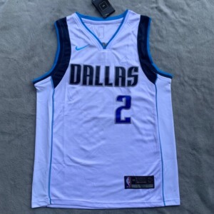 刺绣款欧文独行侠2号白色球衣nba运动休闲篮球背心