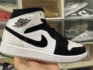 aj1 mid 钻石熊猫 42.5 全新 dh6933-10