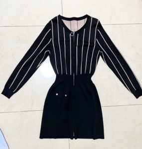 正品 sanong萨侬品牌女装 针织连衣裙 员工福利内购会购