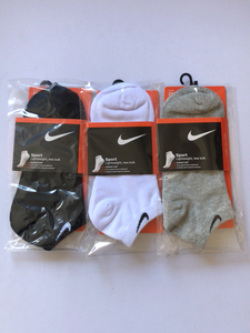 【正品3双装】耐克袜子纯棉船袜Nike运动袜男士短袜低帮篮球