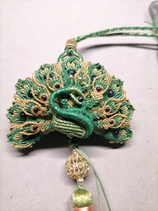 焸手作原创雀之灵创意香囊孔雀,猫头鹰,猫等香囊车挂包挂.默默