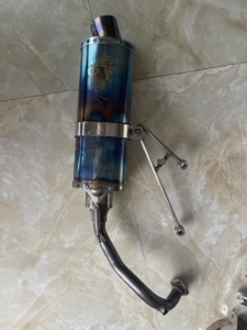 福喜巧格rsz酷奇改装台湾锐泽毒蛇全彩排气管 26口径全回压