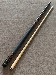 武藏木根6台球杆纯纯的日本老货,原漆原线把漆面可以,后把袖套