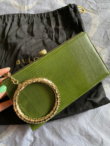 bvlgari宝格丽蜥蜴皮风琴蛇头包!尺寸:18x1tb69717749911500.