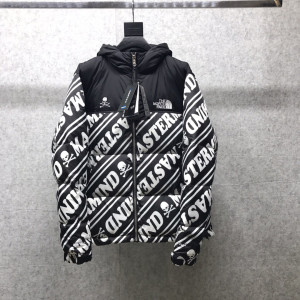顶级版本mmj北面tnf1996弹幕骷髅头羽绒服外套