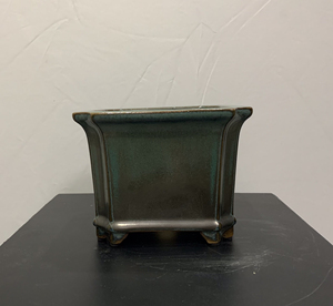 石湾花盆,陶一峰优等品复古绿造旧窑变石湾盆,单个188元非偏