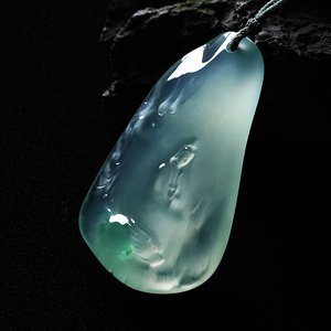 王朝阳大师作品【度化众生】挂件天然缅甸a货翡翠佳佳翡翠大师汇