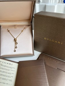 bvlgari宝格丽小蛮腰流苏项链黄金色