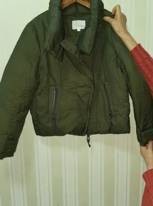 veromoda羽绒服,墨绿色 短款