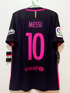全新正品16/17巴萨巴塞罗那客场as球员版梅西球衣
