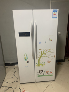 西门子对开门冰箱白色