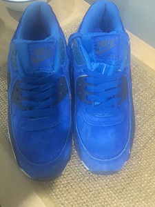 000人付款淘宝美国代购的耐克airmax90,38码,湖蓝色.