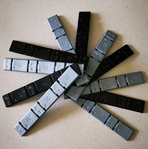 伍尔特轮毂动平衡黑武士熏黑平衡块锌材质自粘式45克一条动平衡