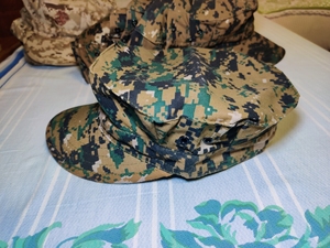 全新美国海军陆战队丛林数码迷彩八角帽,战斗帽,侧面有透气孔
