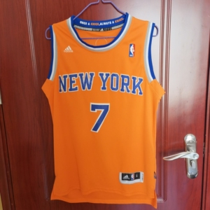 000人付款淘宝尼克斯队7号安东尼甜瓜球衣白色 蓝色 橙色nba复古球服