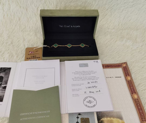 梵克雅宝四叶草项链孔雀石