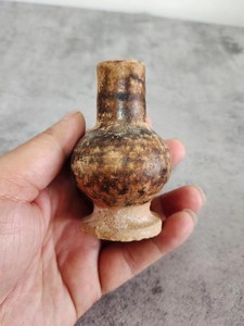 包老保真保到代！宋代吉州窑酱釉小香瓶！非常漂亮！近千年的古文