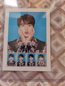 韩国明星男团防弹少年团bts金硕珍jin日本场周邮票拍立得小