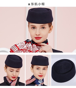 00话题终结者1596淘宝东航空姐制服丝巾 手套 帽子 羊毛围巾 乘务员