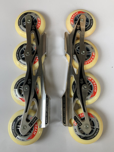 直排轮溜冰鞋支架4×84铝合金一体支架套装，轮子84毫米直径