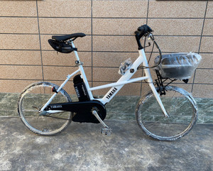 日本进口yamaha雅马哈20寸x架助力自行车 准新成色