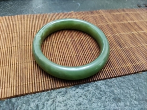 和田玉 昆仑青玉 直径5.4 手镯