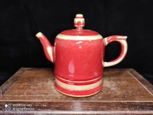 钧瓷美林壶,韩美林作品壶一把,金钟壶,非常经典.