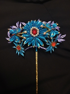 缠花发簪仿台北故宫博物院金镶玉菊花顶簪