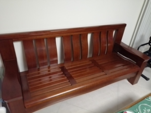 华鹤实木沙发.胡桃楸木.