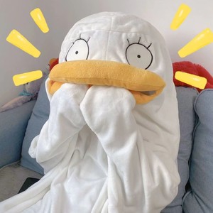 搞怪睡衣冬季鸭子连体睡衣可爱滑稽逗比萌可爱睡袋男女同款可爱卡