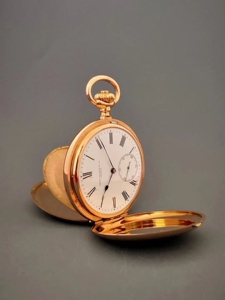 古董怀表:百达翡丽 18k金猎壳