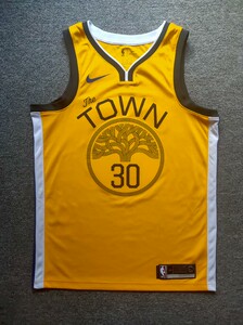 nike 勇士 库里球衣 城市版 sw球衣 黄橡树