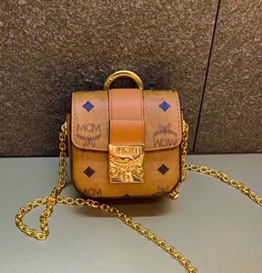 mcm专柜正品 超mini小斜挎包 干邑色 全国直营店