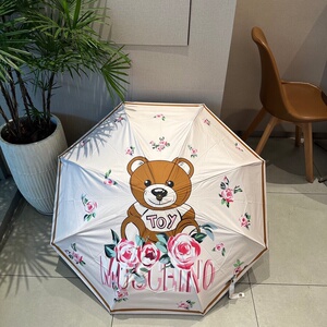 奢香夫人636淘宝moschino23夏季莫斯奇诺防晒自动雨伞可爱小熊防