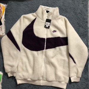 nike big swoosh大钩子logo摇粒绒夹克外套x