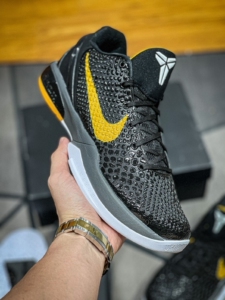 zk6 black del sol 科比6代 黑曼巴 黑黄