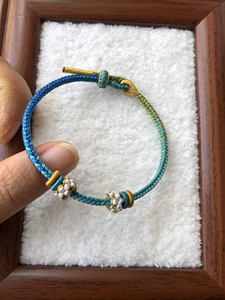 手绳可穿珠半成品本命年串珠配饰黄金饰简约男女纯手工手链13人付款