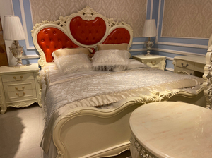 美加华庭家具工厂库存现货品质保证:床真皮,白橡木实木,开放式