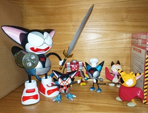 酷乐猫 一群玩具手办