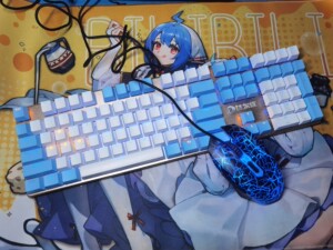 包邮 达尔优 108青轴机械键盘  黑轴 茶轴呼吸灯 地中海